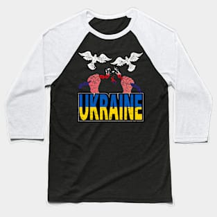 Ukraine flag with doves Baseball T-Shirt